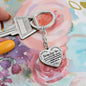 To My Daughter-Precious Daughter-Heart Keychain
