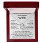 To My Amazing Wife-Love of my Life-Forever Love Necklace