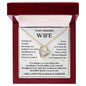 To My Amazing Wife-Love of my Life-Forever Love Necklace