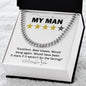 My Man-5 Stars-Cuban Link Necklace