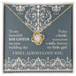 Daughter Wedding-Always Love You-Love Knot Necklace