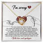 I'm Sorry-You Mean The World To Me-Love Knot Necklace
