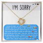 I'm Sorry-Stupid Argument-Love Knot Necklace