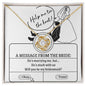 Bridesmaid-Stuck With Us-Love Knot Necklace