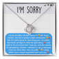 I'm Sorry-Stupid Argument-Love Knot Necklace