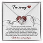 I'm Sorry-You Mean The World To Me-Love Knot Necklace