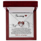 I'm Sorry-You Mean The World To Me-Love Knot Necklace