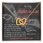 Mother-In-Law - Accepting Me - Interlocking Hearts Necklace