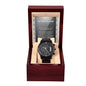 Father-In-Law - Honored To Be His Wife - Black Chronograph Watch
