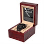 DAD - For All That And More - Black Chronograph watch