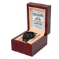 Dad-Massive Hug-Metal Chronograph Watch