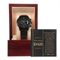 DAD - Best Things In Life - Black Chronograph Watch