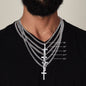 To My Son-Never Forget-Cuban Chain with Cross Pendant
