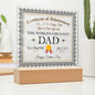 World's Greatest Dad Certificate-Decorative Acrylic Plaque
