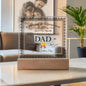 World's Greatest Dad Certificate-Decorative Acrylic Plaque