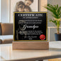 Grandpa-World's Greatest Grandpa-Decorative Acrylic Plaque
