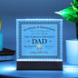 World's Greatest Dad Certificate-Decorative Acrylic Plaque