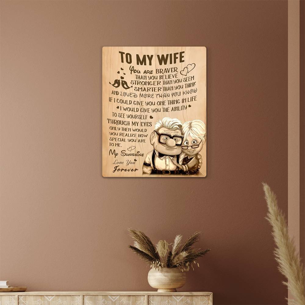To My Wife-Love You Forever-Wall Art