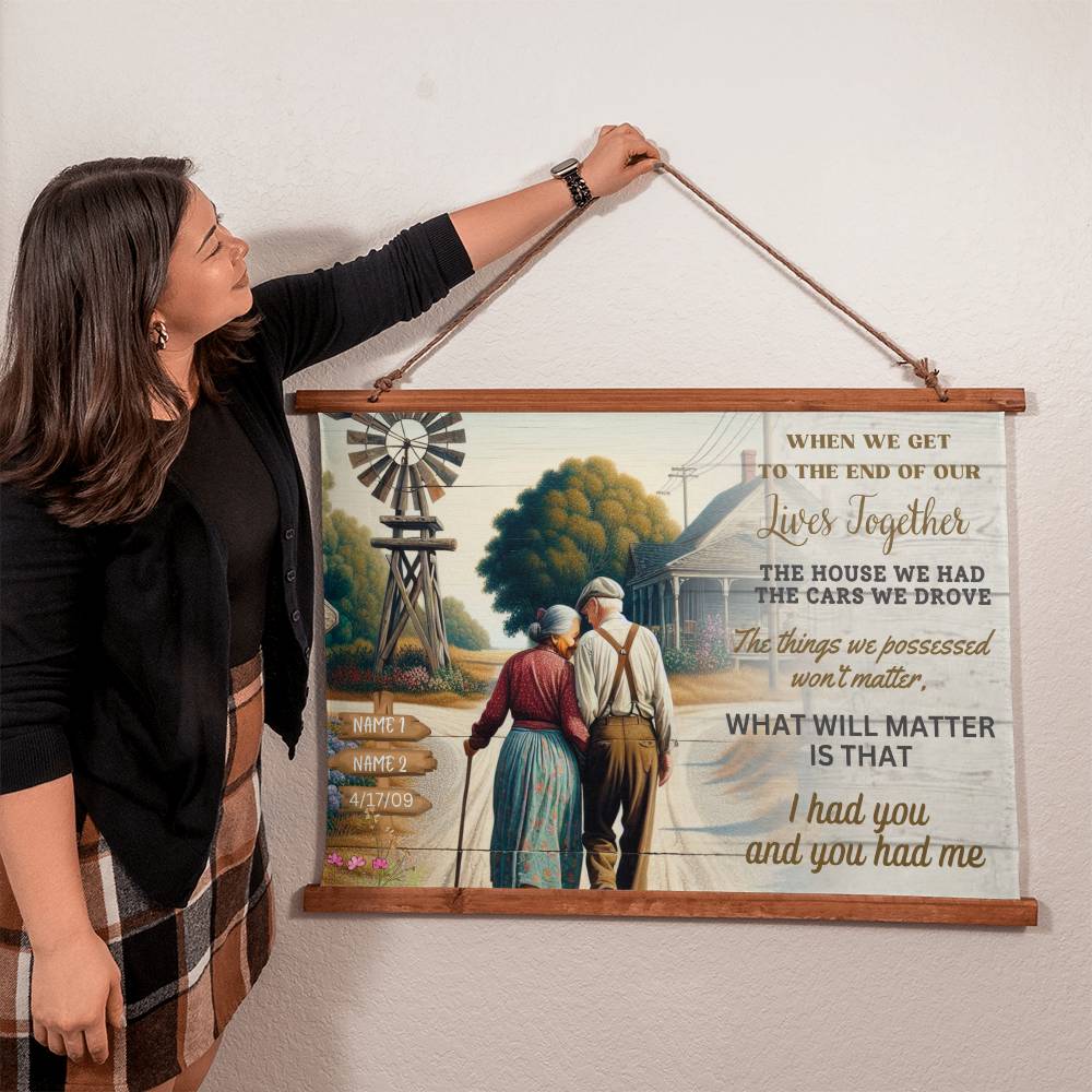 Our Lives Together-Wood Framed Wall Tapestry