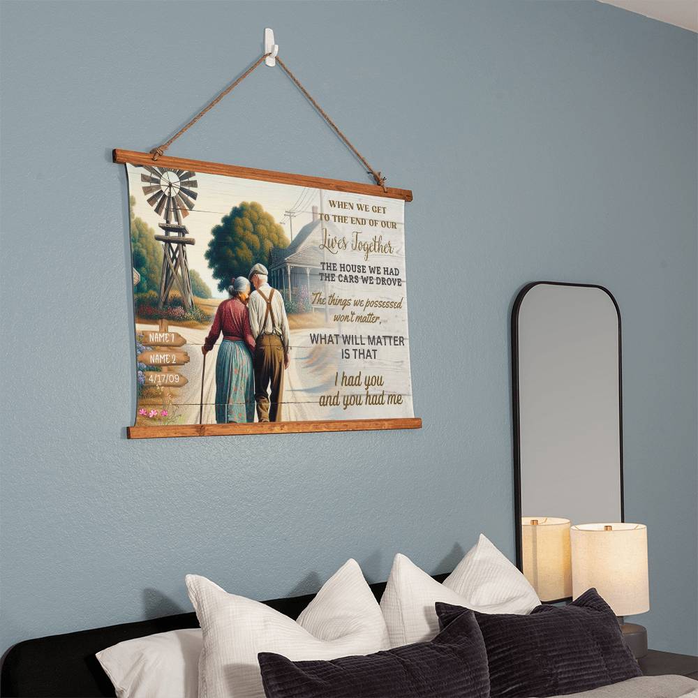 Our Lives Together-Wood Framed Wall Tapestry