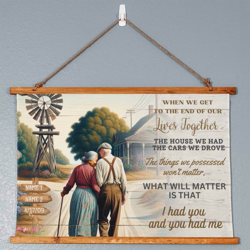 Our Lives Together-Wood Framed Wall Tapestry