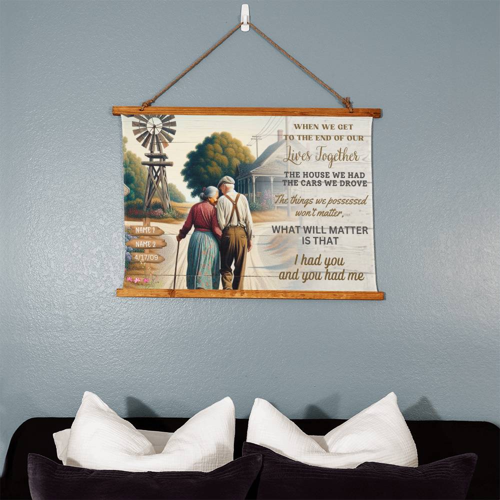 Our Lives Together-Wood Framed Wall Tapestry
