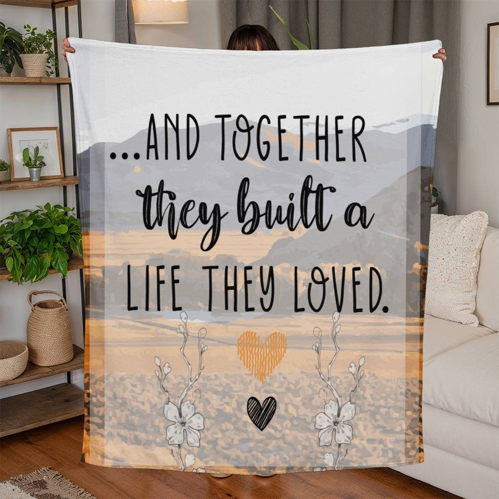 Jersey Fleece Blanket-A Life They Loved