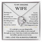 To My Amazing Wife-Love of my Life-Forever Love Necklace
