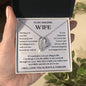 To My Amazing Wife-Love of my Life-Forever Love Necklace
