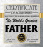 Dad-World's Greatest Father-Metal Chronograph Watch