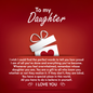 Daughter-Believe In Yourself-Interlocking Hearts