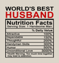 Husband-Nutrition Facts-Metal Chronograph Watch