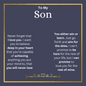 To My Son-Never Forget-Cuban Chain with Cross Pendant