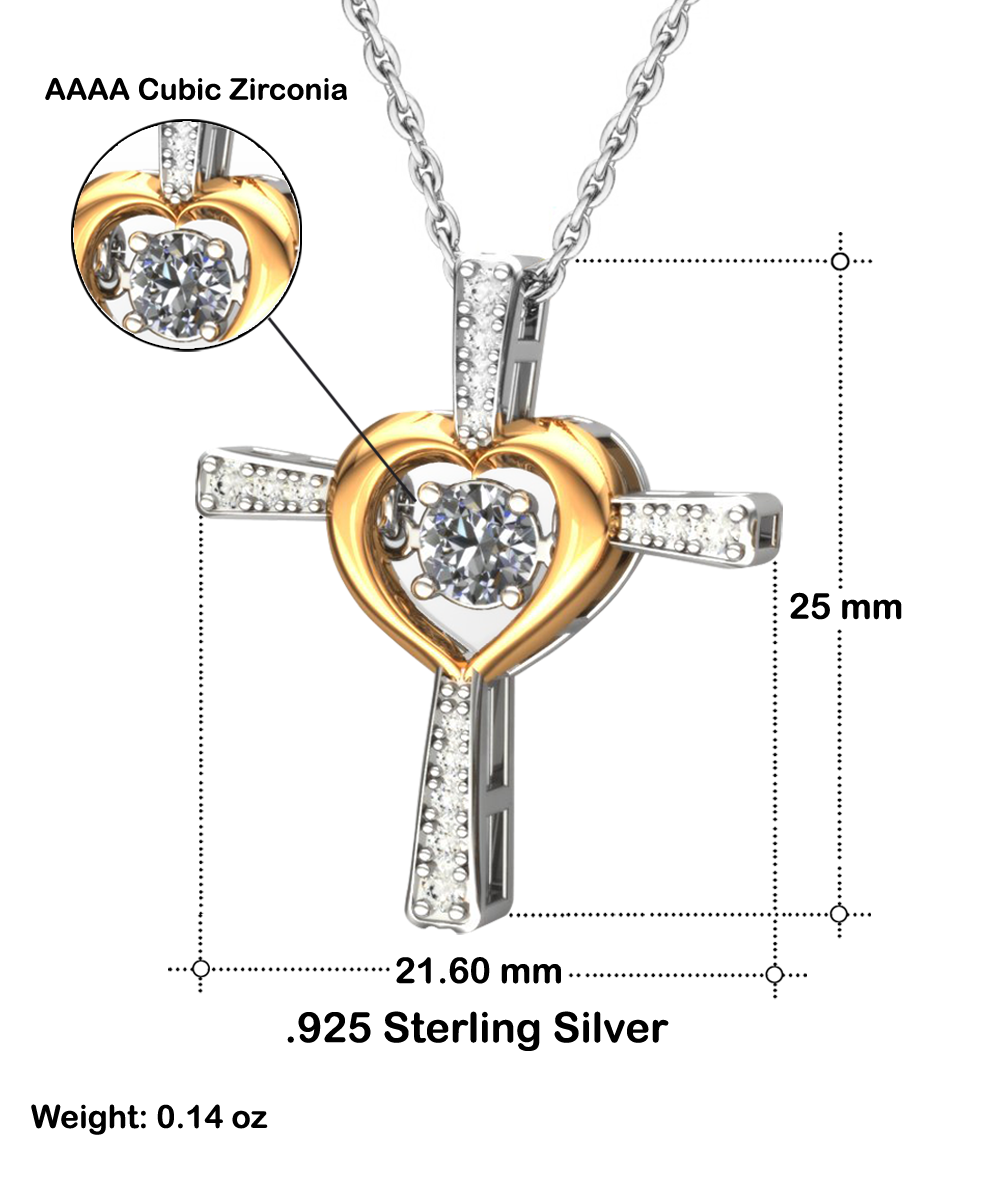 Gift For Daughter-I Couldn't Be Prouder-Cross Necklace