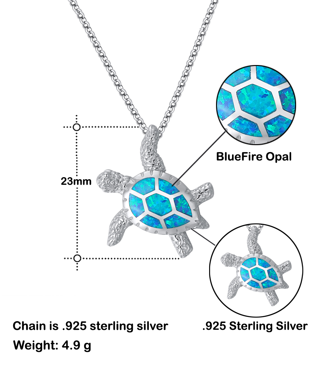Gift For Daughter-Always Be Your Biggest Fan-Turtle Necklace