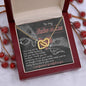 Mother-In-Law - Accepting Me - Interlocking Hearts Necklace