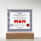 MOM - Certificate Of World's Greatest MOM - Decorative Acrylic Plaque