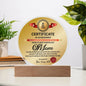 MOM - Most Marvelous MOM - Decorative Acrylic Plaque
