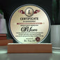 MOM - Most Marvelous MOM - Decorative Acrylic Plaque