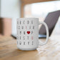 Alphabet I Love You-Ceramic Mug, (11oz, 15oz)