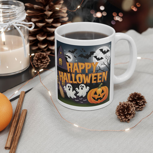 Happy Halloween-Ceramic Mug, (11oz, 15oz)