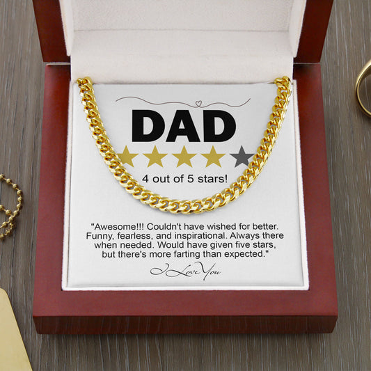 DAD - 4 Out of 5 Stars! - Cuban Link Necklace