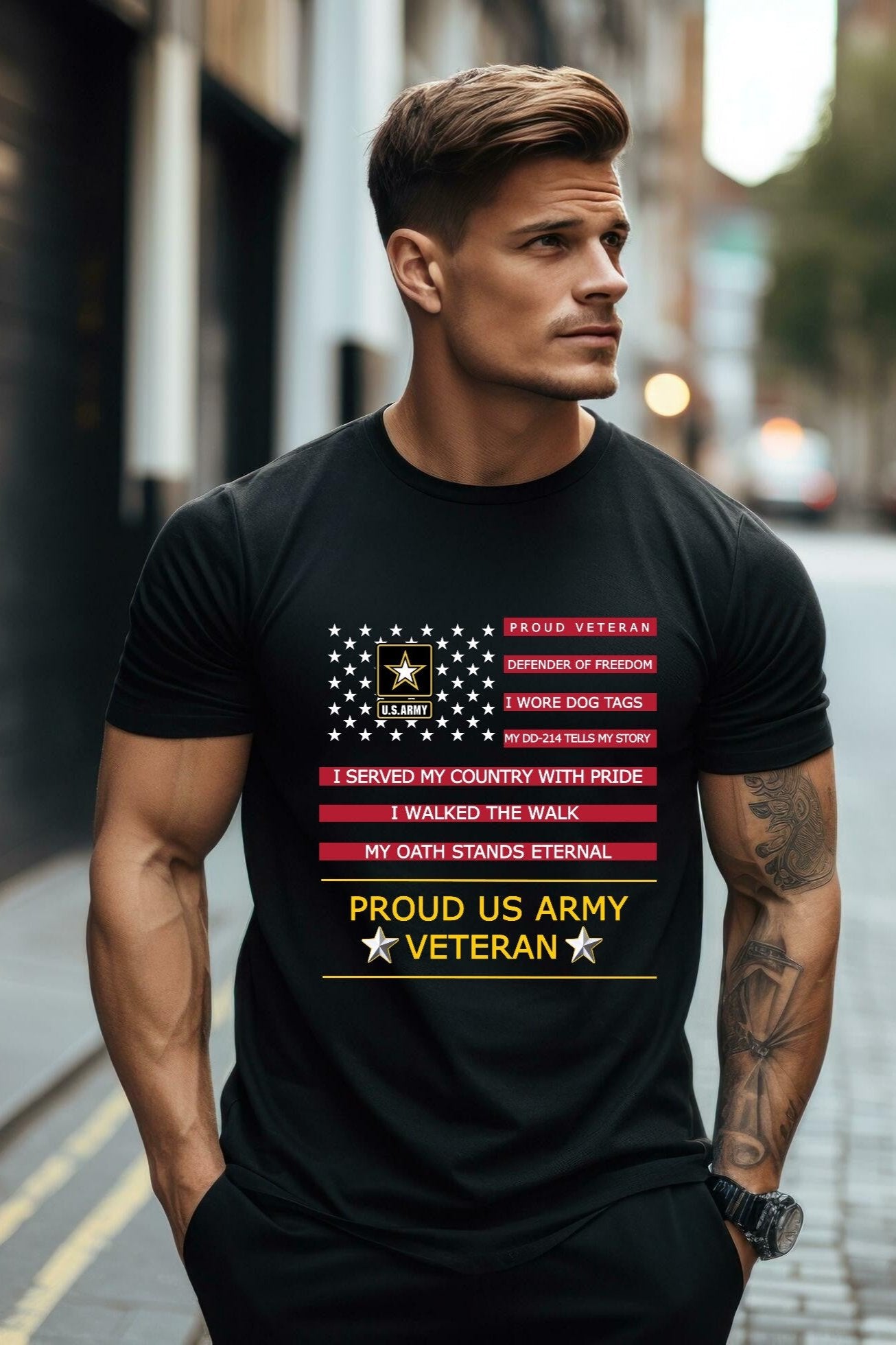 PROUD U.S. ARMY VETERAN TSHIRT