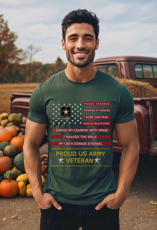 PROUD U.S. ARMY VETERAN TSHIRT