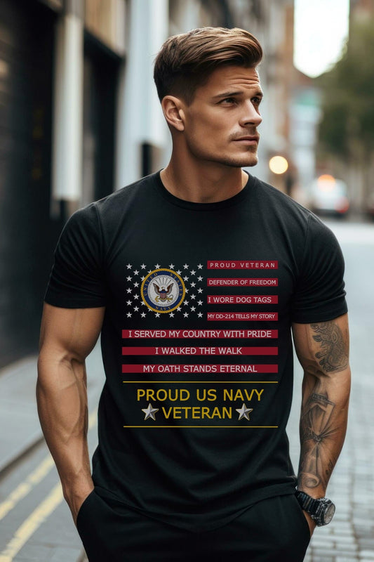 PROUD U.S. NAVY VETERAN TSHIRT