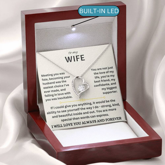 Wife-My Best Friend-Forever Love Necklace