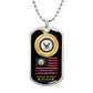 Proud US Navy Veteran-Luxury Graphic Dog Tag Necklace