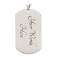 Proud US Navy Veteran-Luxury Graphic Dog Tag Necklace