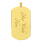 Proud US Navy Veteran-Luxury Graphic Dog Tag Necklace