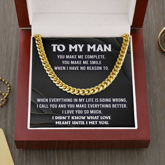 My Man-Make Me Complete - Cuban Necklace